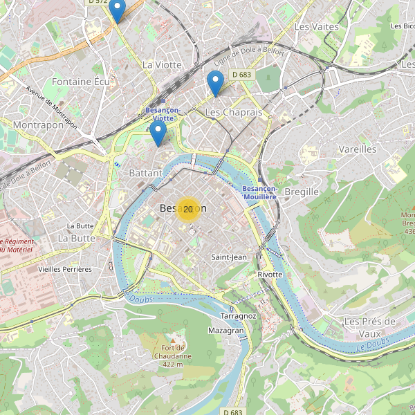 Carte des chaussures à Besançon Thumbnail