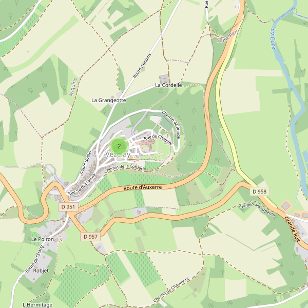 Carte des ecoles à Vézelay Thumbnail