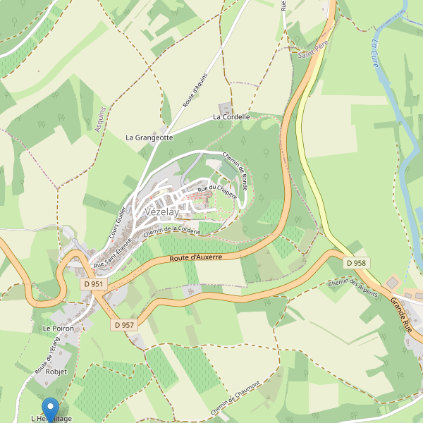 Carte des monuments à Vézelay Thumbnail