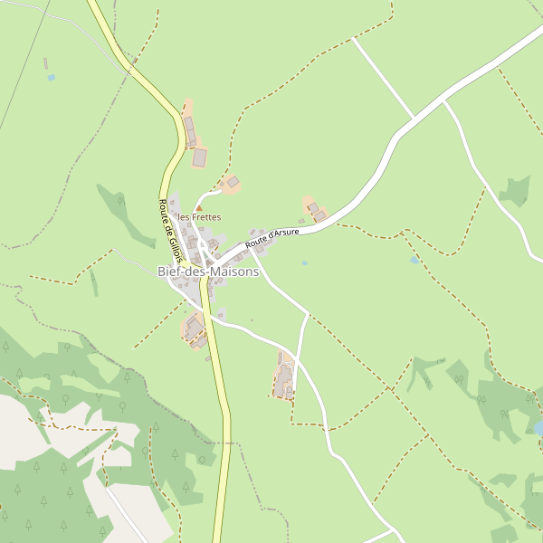 Carte des parkings à Bief-des-Maisons Thumbnail
