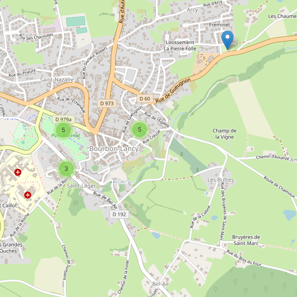 Carte des parkings à Bourbon-Lancy Thumbnail