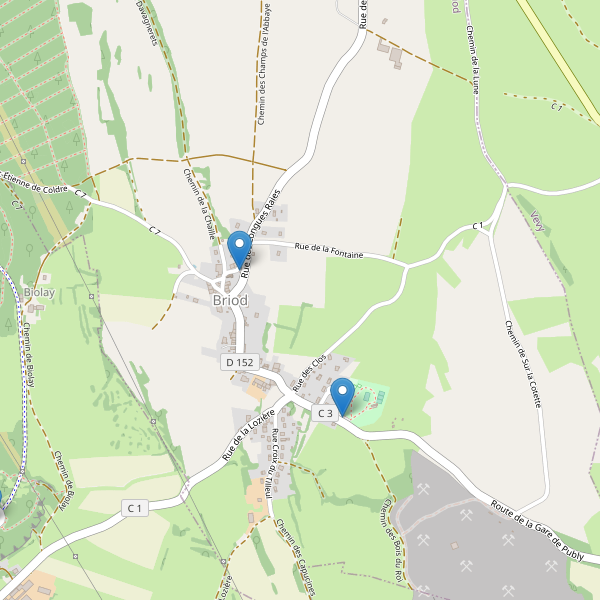 Carte des parkings à Briod Thumbnail