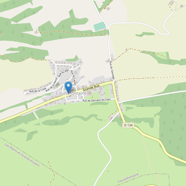 Carte des parkings à Courtefontaine (Doubs) Thumbnail