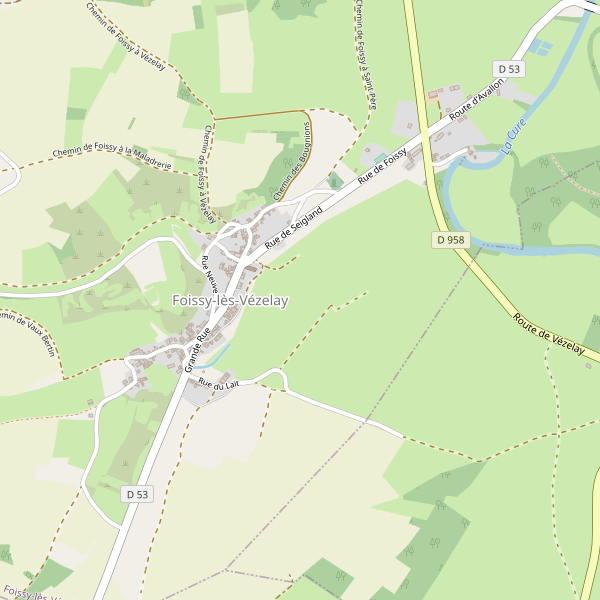 Carte des parkings à Foissy-lès-Vézelay Thumbnail