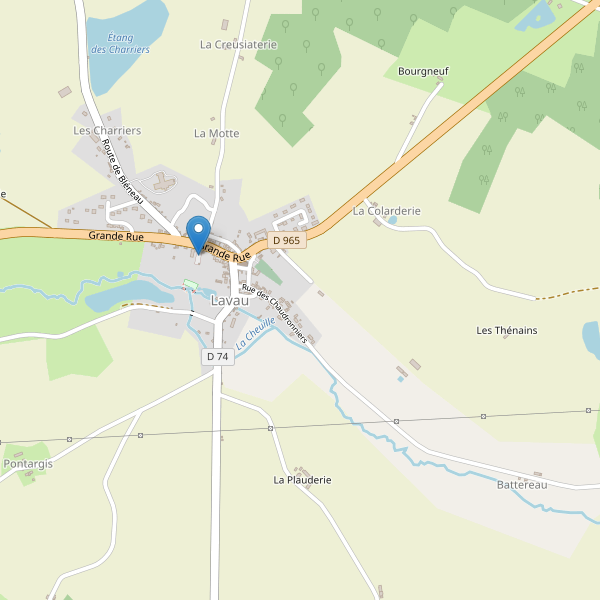 Carte des parkings à Lavau (Yonne) Thumbnail