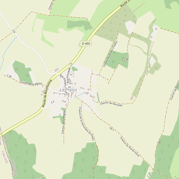 Carte des parkings à Le Prélot Thumbnail