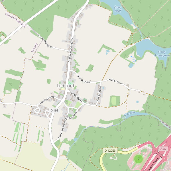 Carte des parkings à Lombard (Jura) Thumbnail
