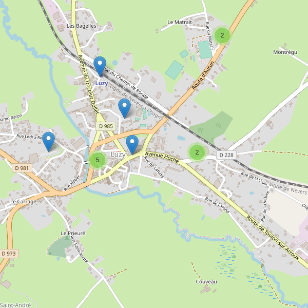 Carte des parkings à Luzy Thumbnail