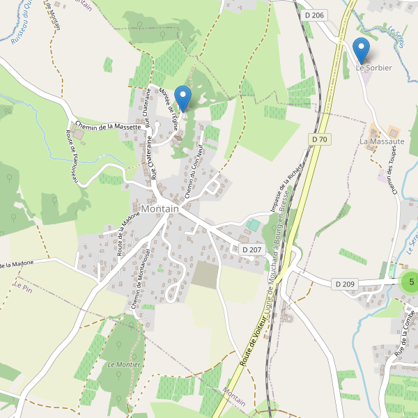 Carte des parkings à Montain Thumbnail