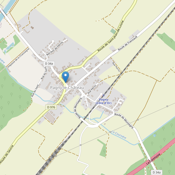 Carte des parkings à Pagny-le-Château Thumbnail