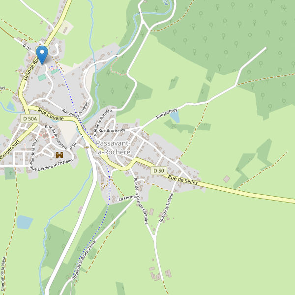 Carte des parkings à Passavant-la-Rochère Thumbnail