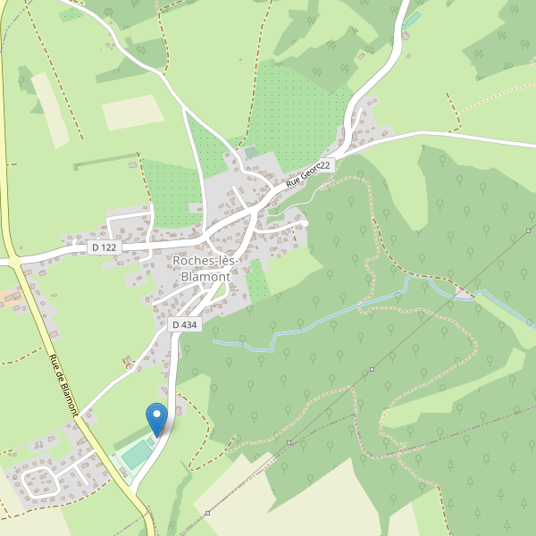Carte des parkings à Roches-lès-Blamont Thumbnail