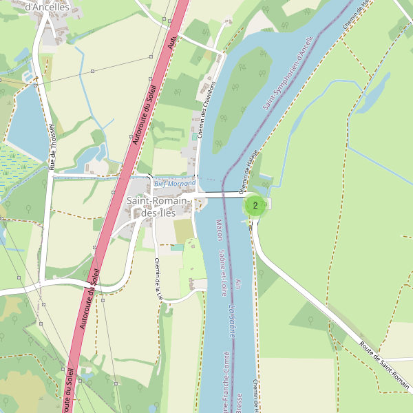 Carte des parkings à Saint-Romain-des-Îles Thumbnail