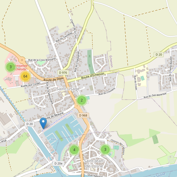 Carte des parkings à Saint-Usage (Côte-d'Or) Thumbnail