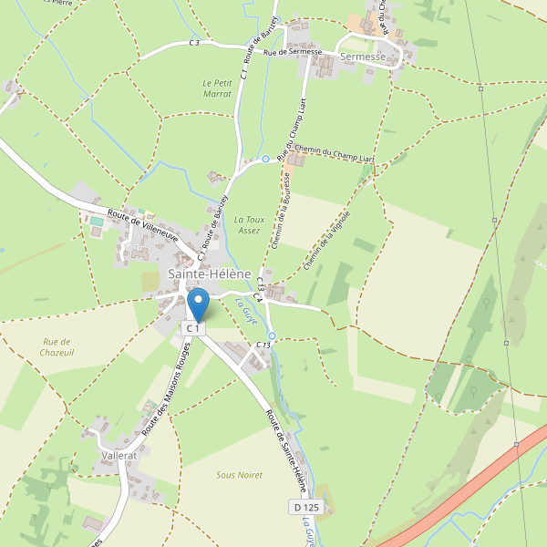 Carte des parkings à Sainte-Hélène (Saône-et-Loire) Thumbnail