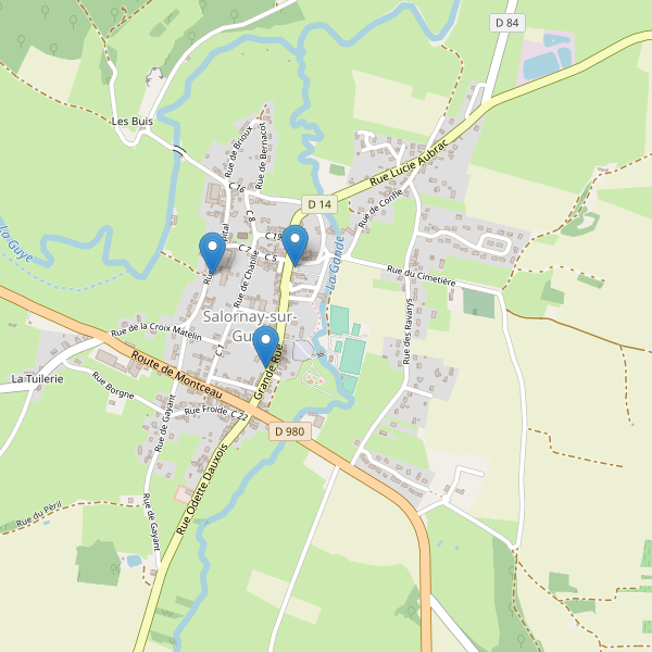 Carte des parkings à Salornay-sur-Guye Thumbnail