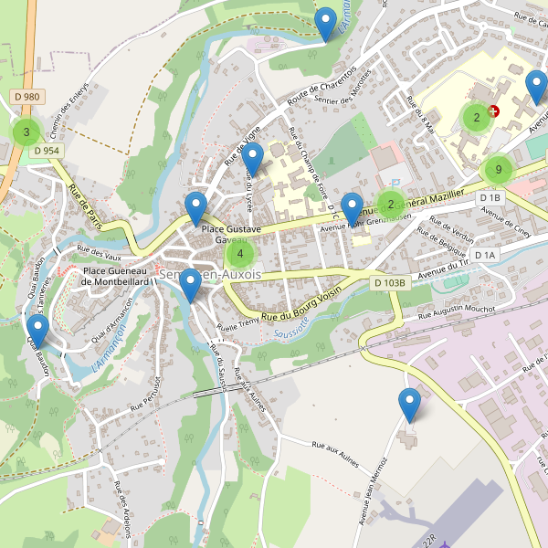 Thumbnail Carte des parkings à Semur-en-Auxois