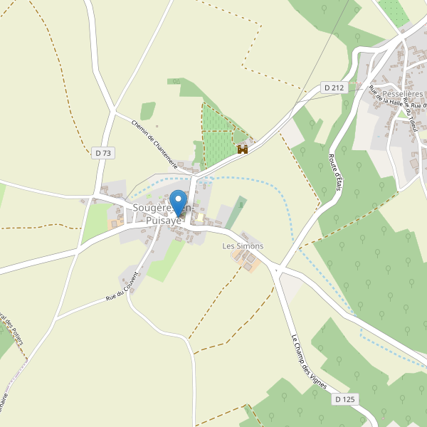Carte des parkings à Sougères-en-Puisaye Thumbnail