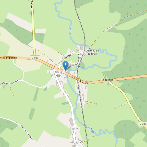 Carte des parkings à Tamnay-en-Bazois Thumbnail
