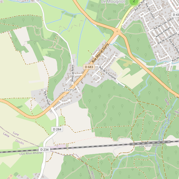 Carte des parkings à Tavey Thumbnail