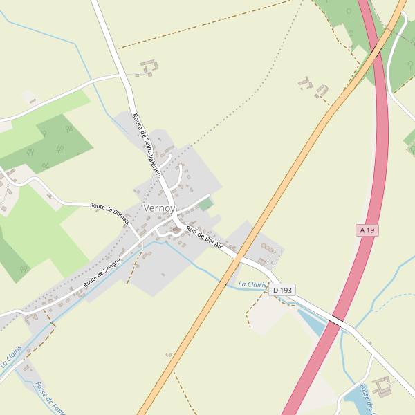 Carte des parkings à Vernoy Thumbnail