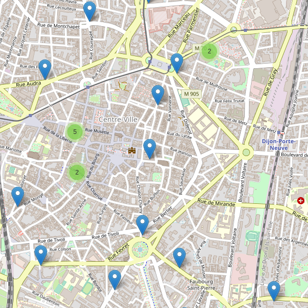 Carte des pharmacies à Dijon Thumbnail