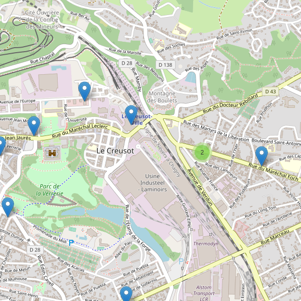 Carte des pharmacies à Le Creusot Thumbnail