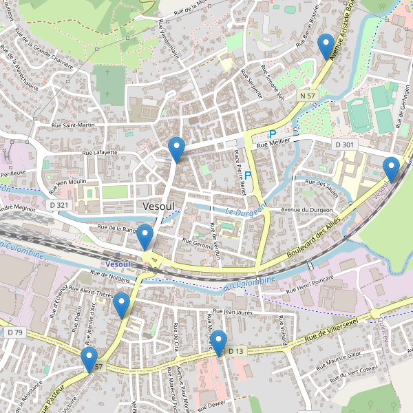 Carte des pharmacies à Vesoul Thumbnail