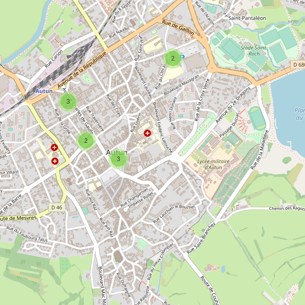 Carte des stationnement-velos à Autun Thumbnail
