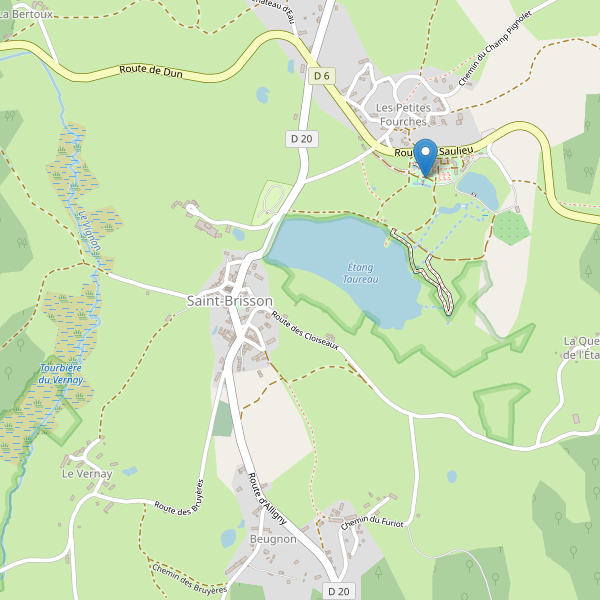 Carte des stationnement-velos à Saint-Brisson Thumbnail