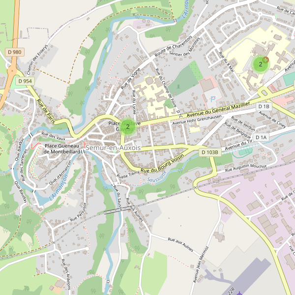 Carte des stationnement-velos à Semur-en-Auxois Thumbnail