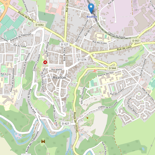 Carte des taxi à Avallon Thumbnail