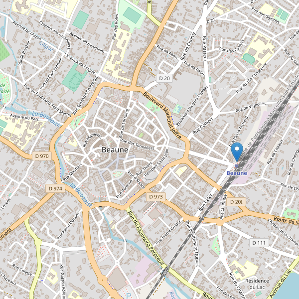 Carte des taxi à Beaune Thumbnail