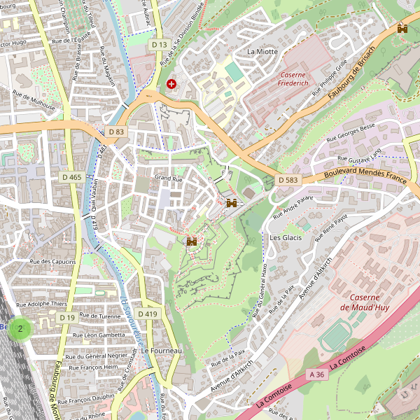 Carte des taxi à Belfort Thumbnail