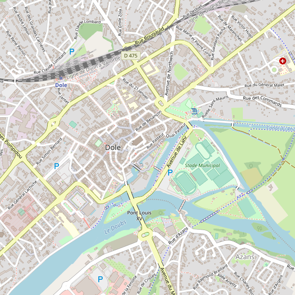 Carte des taxi à Dole Thumbnail