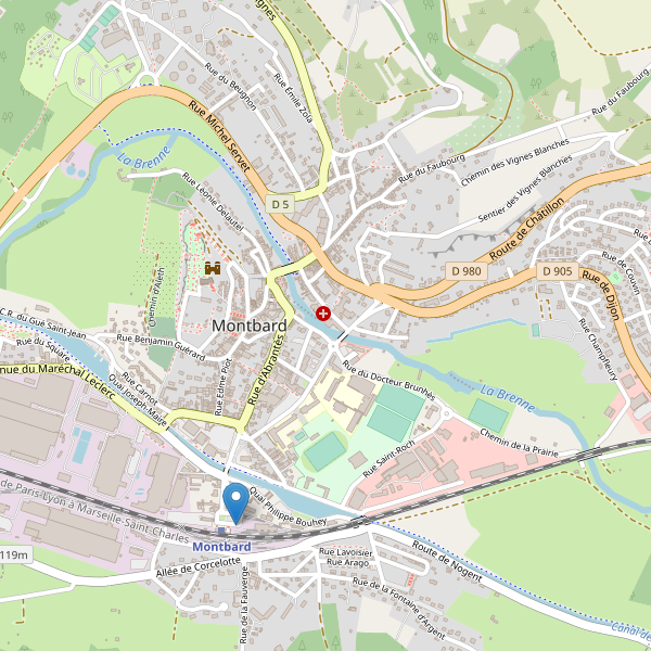 Carte des taxi à Montbard Thumbnail
