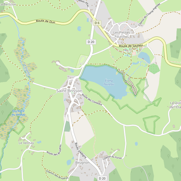 Carte des taxi à Saint-Brisson Thumbnail