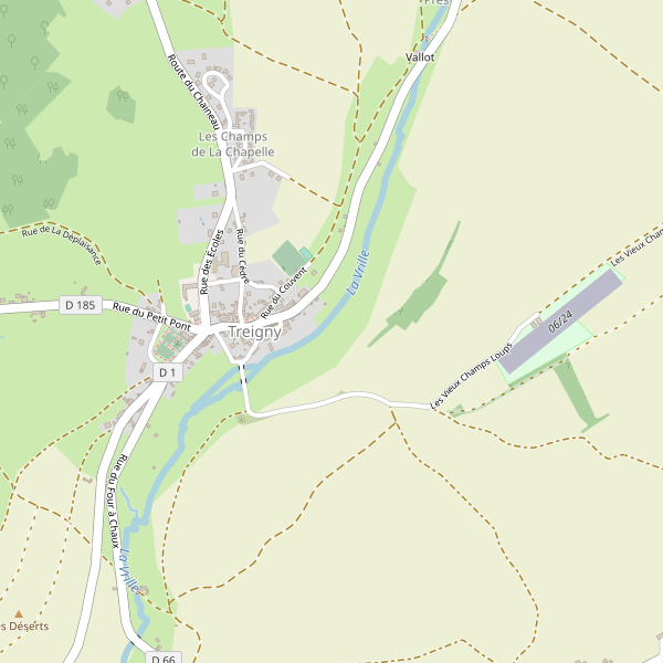Carte des taxi à Treigny Thumbnail