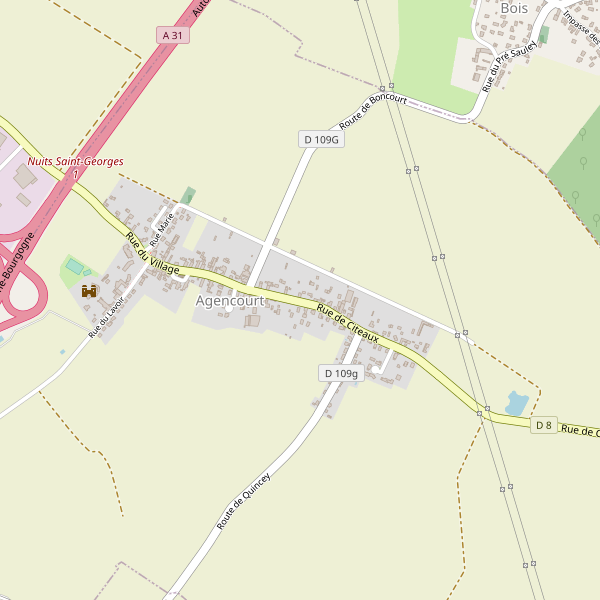 Carte des hotels à Agencourt Thumbnail