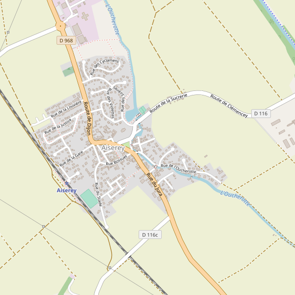 Carte des bedandbreakfast à Aiserey Thumbnail