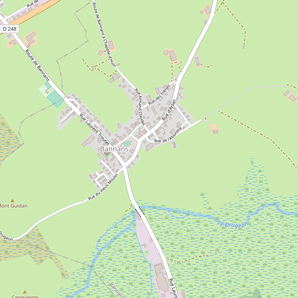 Carte des hotels à Bannans Thumbnail