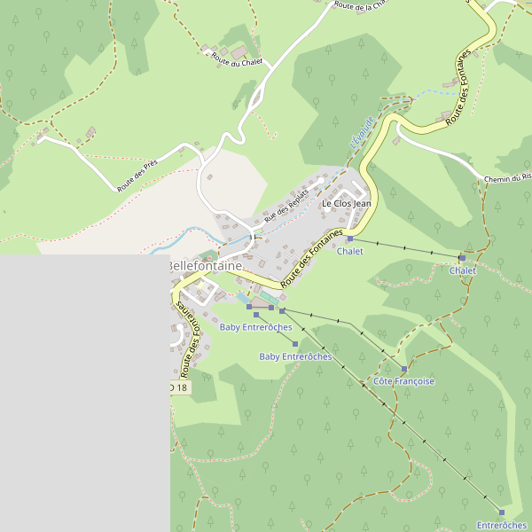 Carte des ecoles à Bellefontaine (Jura) Thumbnail
