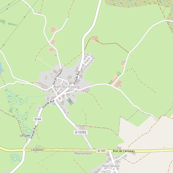Carte des stationnement-velos à Bief-du-Fourg Thumbnail