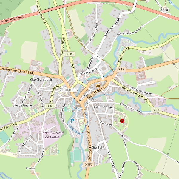 Carte des auberges à Charolles Thumbnail