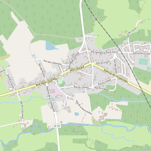 Carte des bedandbreakfast à Corbenay Thumbnail