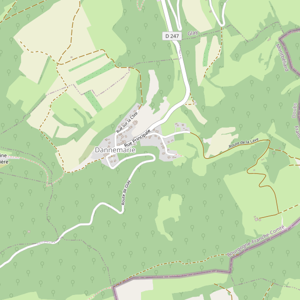 Carte des bijouteries à Dannemarie (Doubs) Thumbnail