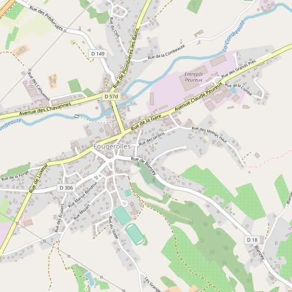Carte des hotels à Fougerolles (Haute-Saône) Thumbnail