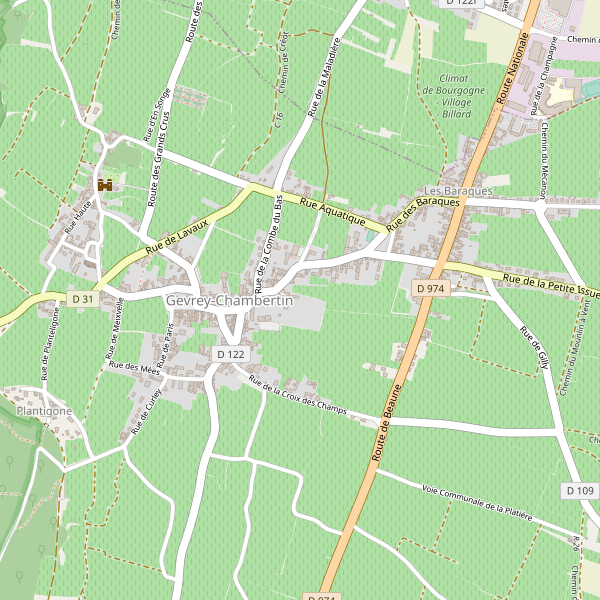 Carte des attractions à Gevrey-Chambertin Thumbnail