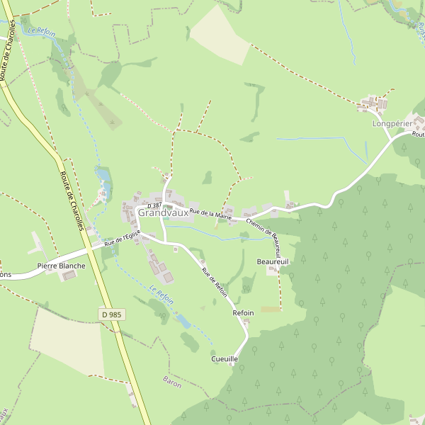 Carte des location-voiture à Grandvaux Thumbnail