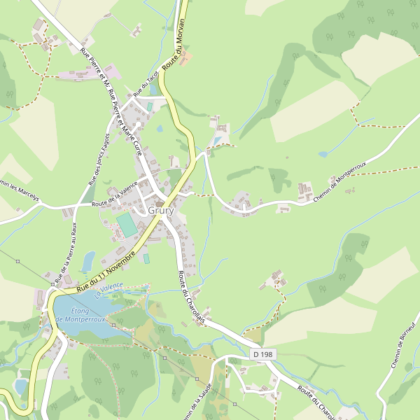 Carte des hotels à Grury Thumbnail